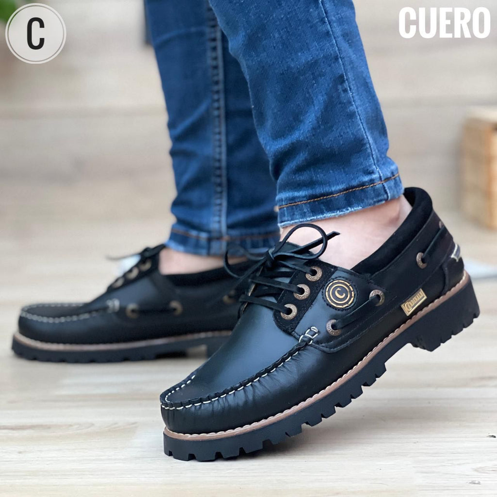 Zapato Rustico para Hombre en Cuero Encerado