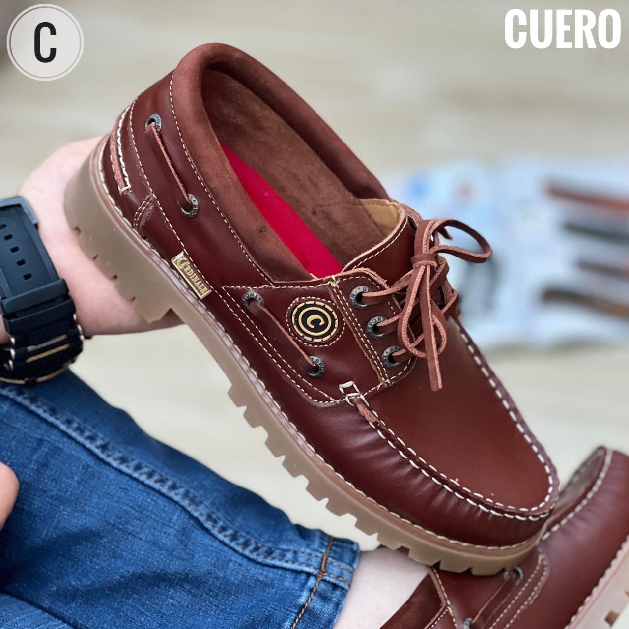 Zapato Rustico para Hombre en Cuero Encerado