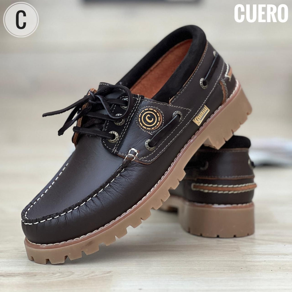 Zapato Rustico para Hombre en Cuero Encerado