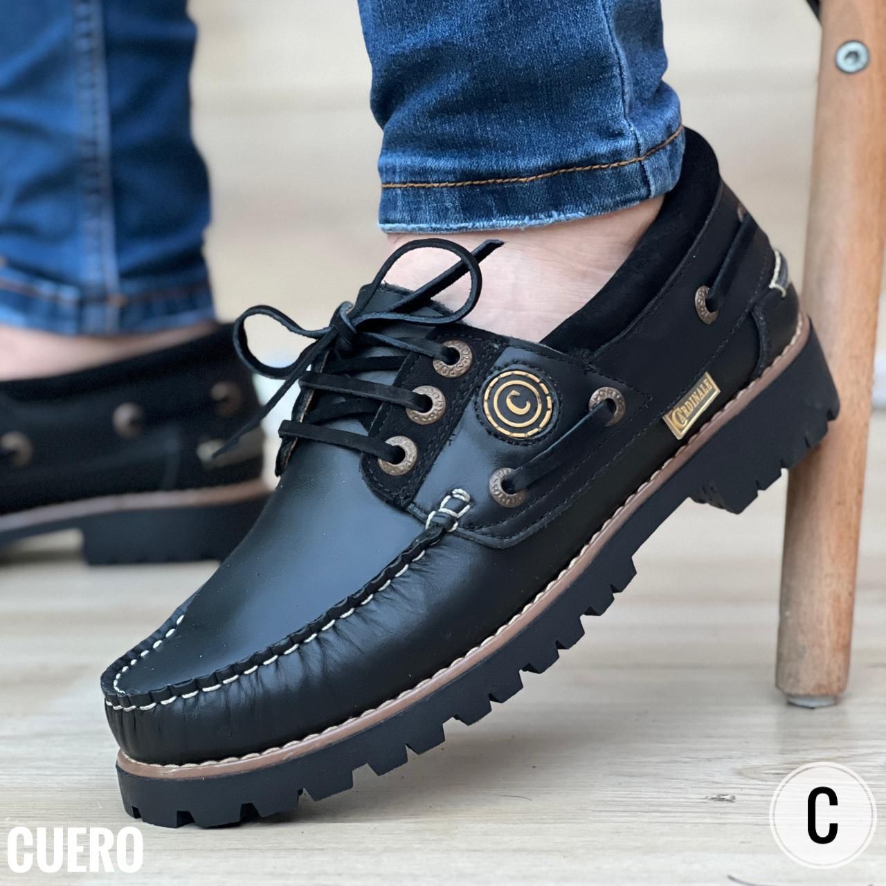 Zapato Rustico para Hombre en Cuero Encerado