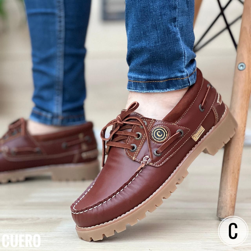 Zapato Rustico para Hombre en Cuero Encerado