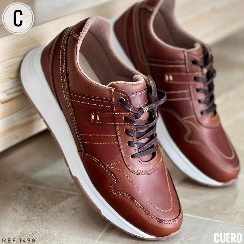 Zapato Deportivo Snap en Cuero Encerado con suela T.R