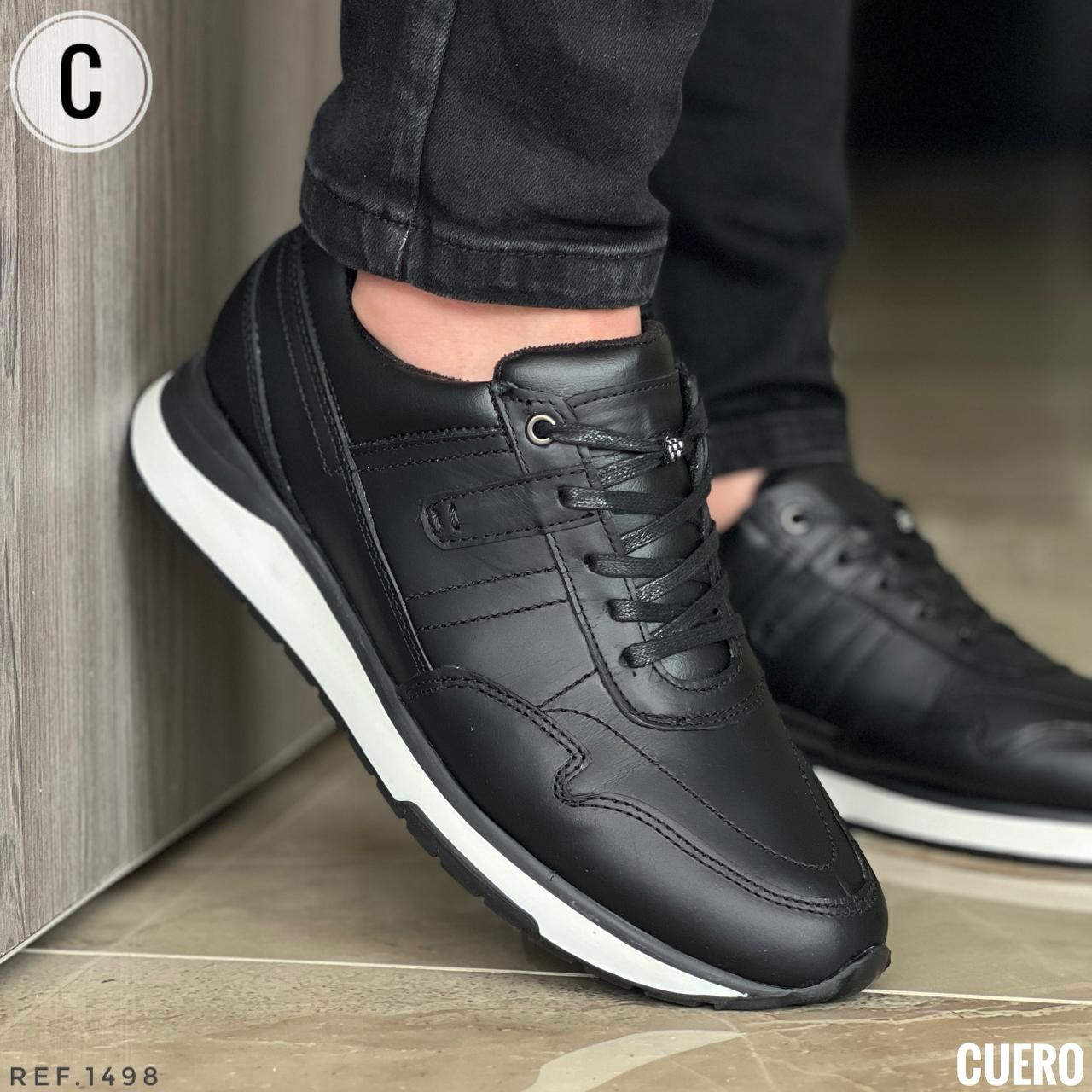 Zapato Deportivo Snap en Cuero Encerado con suela T.R