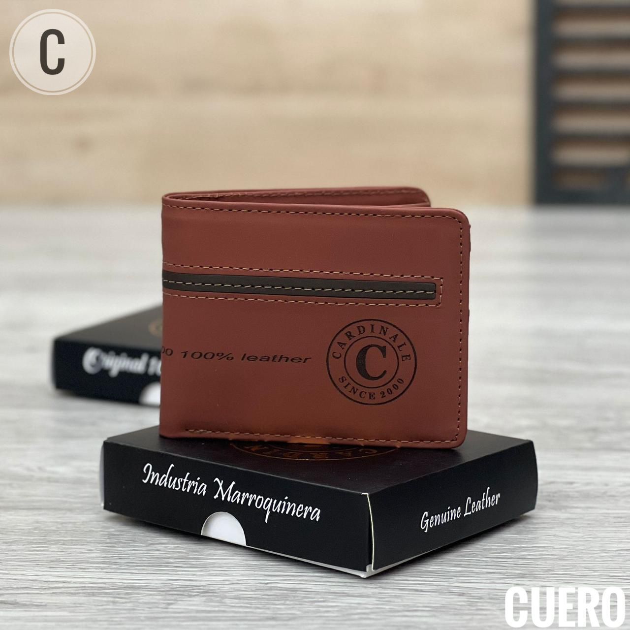 Trio de Correa + Billetera y Llavero grande de Cuero