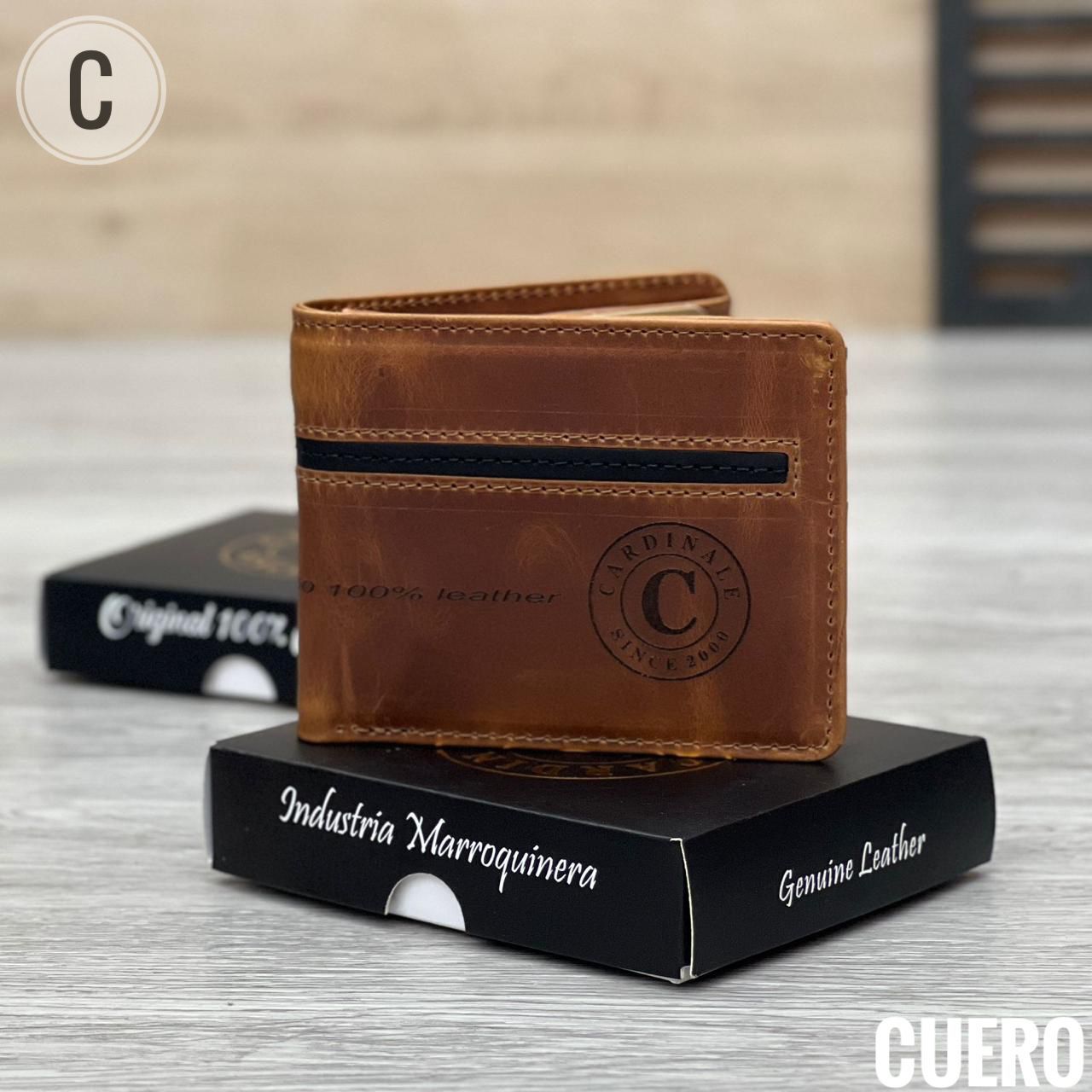 Trio de Correa + Billetera y Llavero grande de Cuero