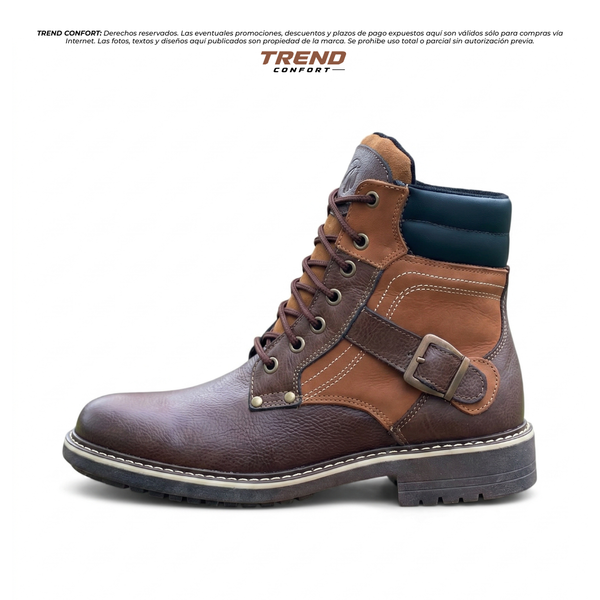 BOTA DE CUERO AMBAR