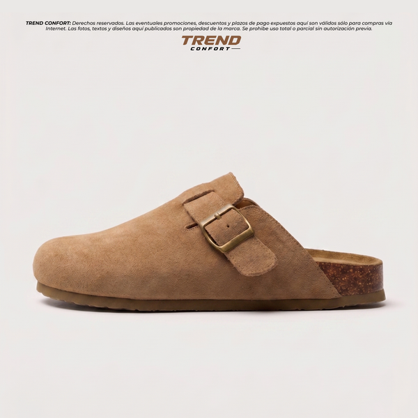 Zueco de Cuero Gamuza DUNA Unisex