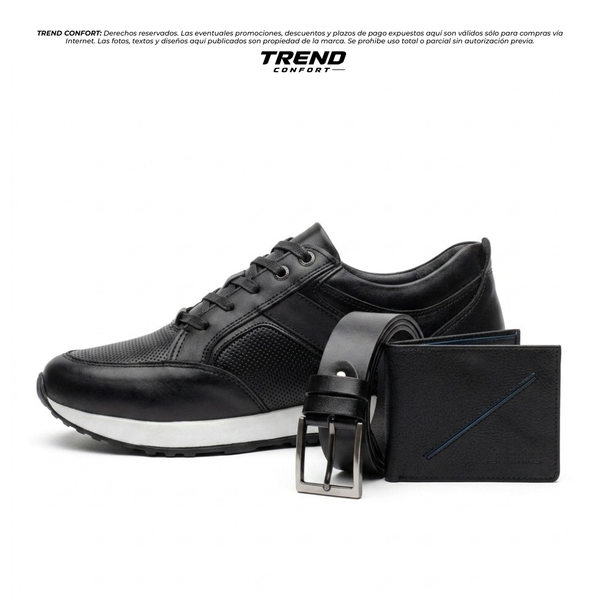 Trio Zapato DEPORTIVO + Correa + Billetera en Cuero